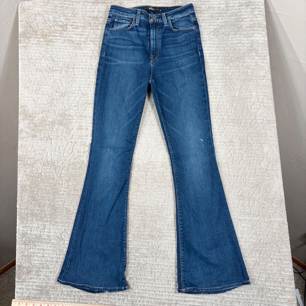Hudson Los Angeles Holly Flare High Rise Jeans Medium Wash Blue Denim Size 26
